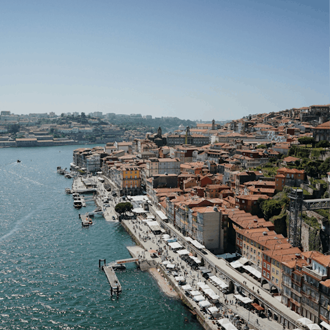 Take a day trip to Porto, a ninety-minute drive away