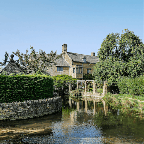 Hop in the car for a day trip to Bourton-on-the-Water, twenty-five minutes from home