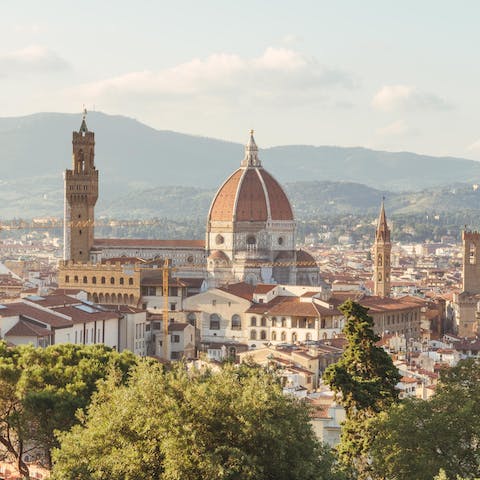 Wander to the Duomo, just a four-minute walk away