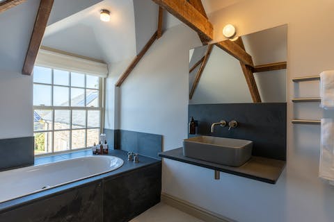 Or take to one of several sumptuous bathtubs for some pampering and a little R&R