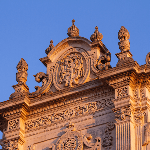 Stay in the centre of Lecce only a short walk from its most impressive Baroque architecture 