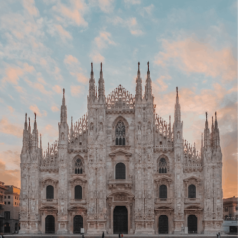 Stay in the heart of Milan, just a four-minute walk from the Duomo