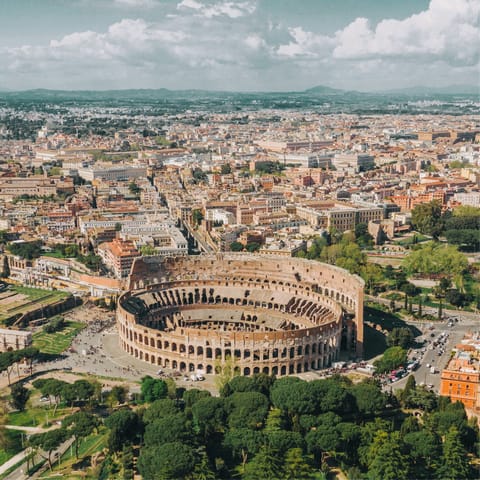 Stay in Esqualino, a twenty-minute bus ride from the Colosseum