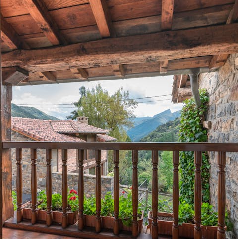 Feast on gorgeous mountain views from your private terrace