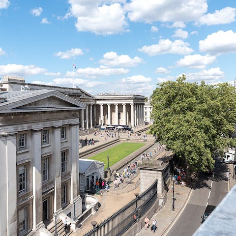 Spend an afternoon at the British Museum, just 302 feet from your doorstep