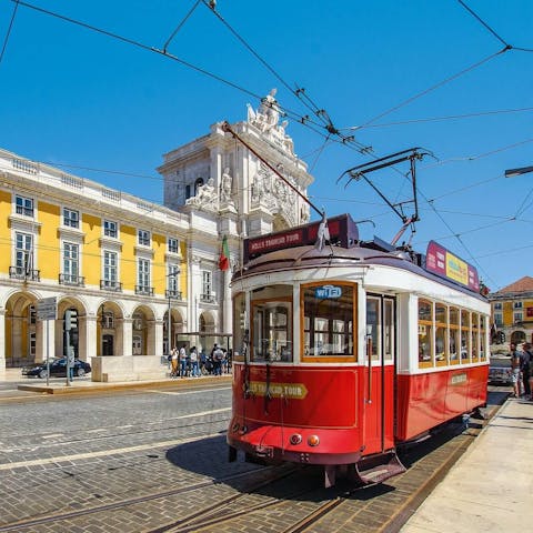 Enjoy a day trip to Lisbon, it's just 32km away