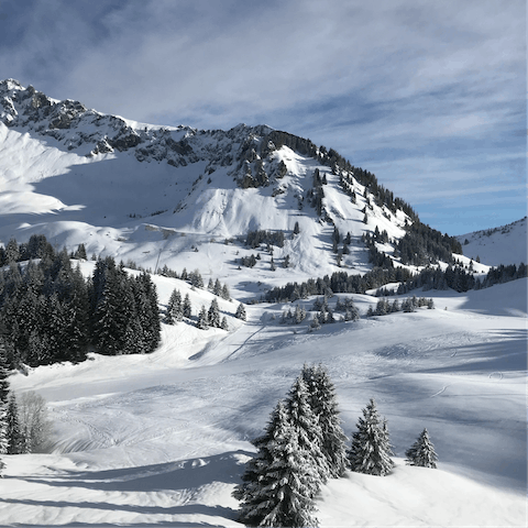 Hit the alpine slopes of Les Sybelles, just fifteen minutes away by car