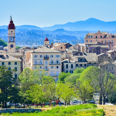 Head to nearby Corfu Town and absorb the stunning architecture and winding lanes