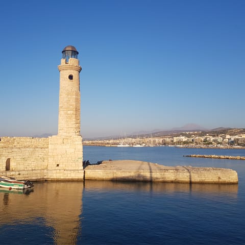 Visit the medieval town of Rethymnon – a 9km drive away
