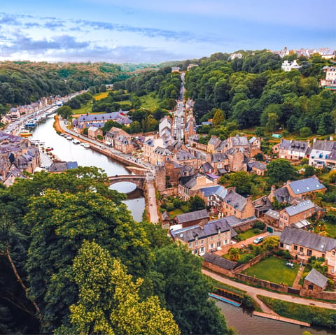 Visit the mediaeval town of Dinan, just 12km from your home