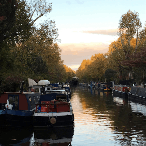 Enjoy refreshing strolls in nearby Little Venice