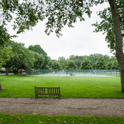 Take advantage of exclusive access to the nearby Burton Court gardens and the sports facilities