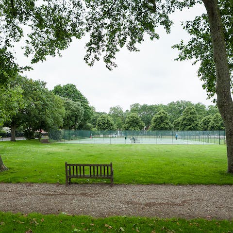 Take advantage of exclusive access to the nearby Burton Court gardens and the sports facilities