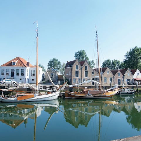 Head into the nearby town of Bruinisse for a boat trip on Grevelingen lake 