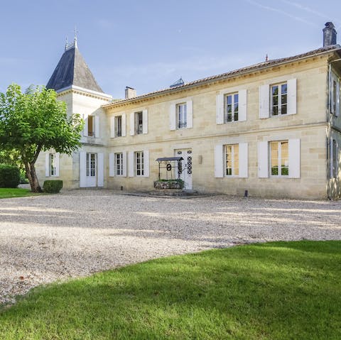 Take in the chateau's traditional architecture