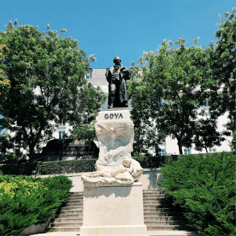 Visit Goya's artworks at the Prado Museum, a short metro ride away