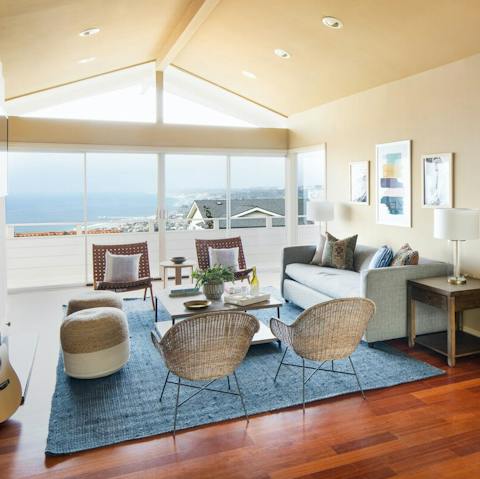 Bask in a relaxed, chic home with gorgeous views
