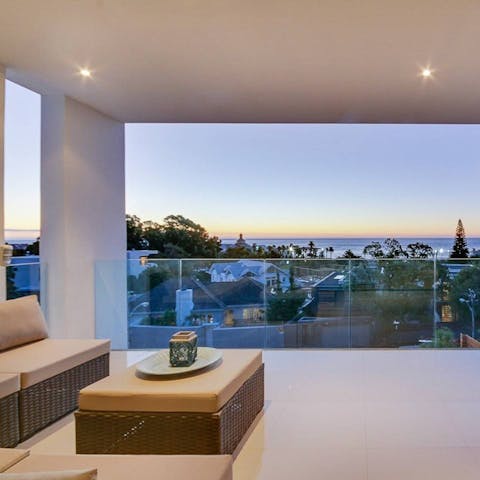 Gaze out at the stunning Atlantic sea views from your private balcony