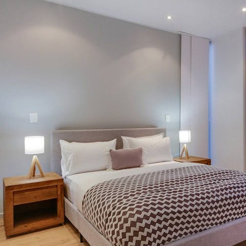 Sink into the sumptuous beds to rest your tired eyes after a day of exploring Cape Town