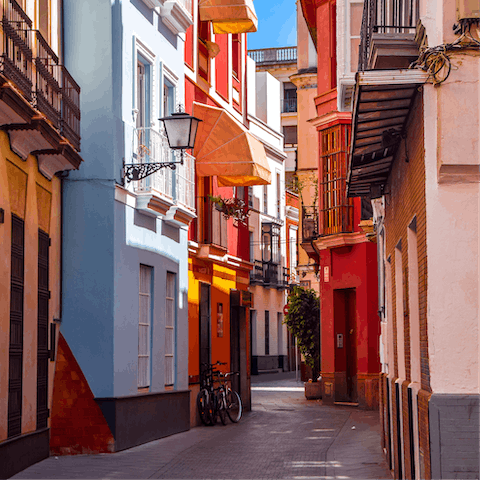 Explore the intoxicatingly cultured city of Seville, bursting with colour and history