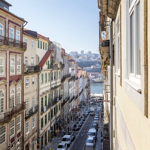 Take in views of the Douro River from your living room's windows