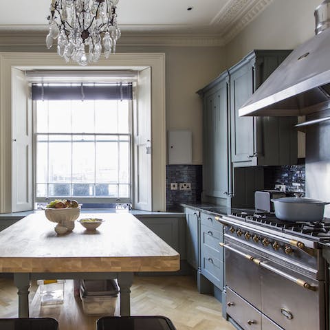 Cook a meal in the stunning kitchen