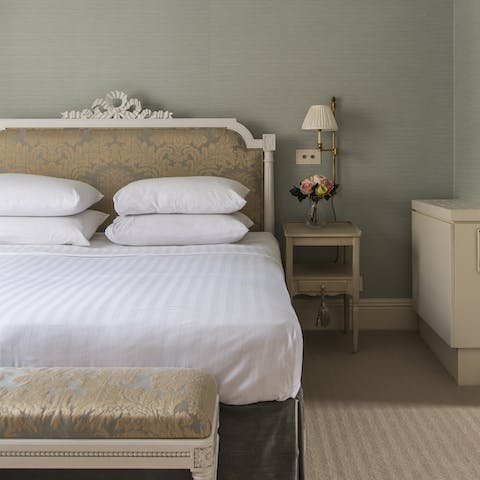 Get a great nights sleep in the luxurious beds