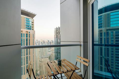 Sip your morning coffee on the balcony, looking out at the expansive view