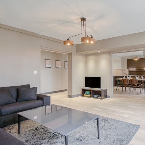 Catch up on your favourite shows in the snug living area