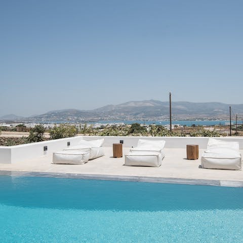 Experience total relaxation whilst lounging by the pool