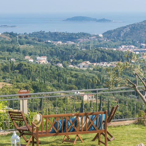 Drink in the incredible views of the Adriatic Sea and out to the island of Lokrum