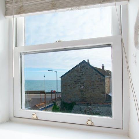 Wake up to sea views in the comfortable bedrooms