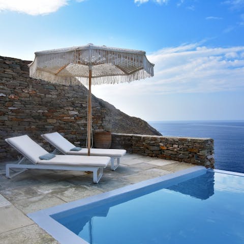 Soak up the sun by the pool and admire those stunning vistas 