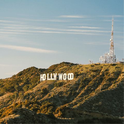Soak up some cinematic history with a visit to Hollywood, ten minutes away by car