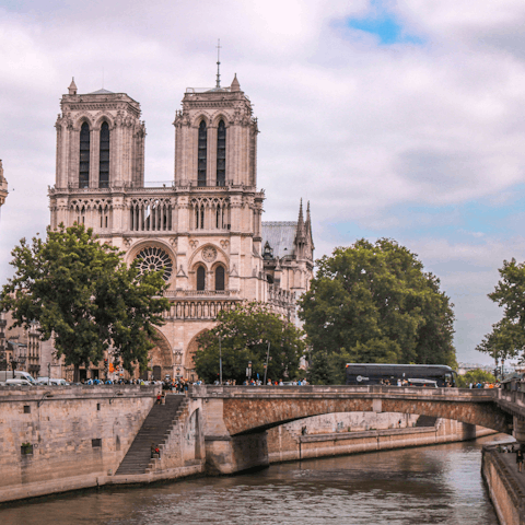Head into central Paris for sightseeing – a short train ride away
