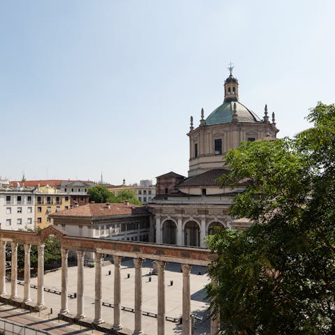 Admire the views of the nearby Basilica di San Lorenzo