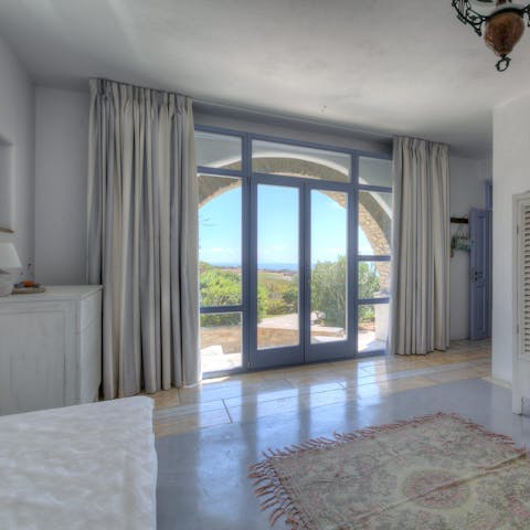 Wake up to sea views in the bedrooms