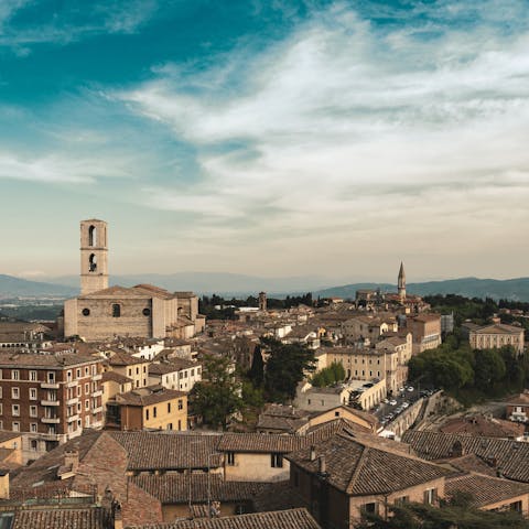 Spend a morning ambling around charming Perugia