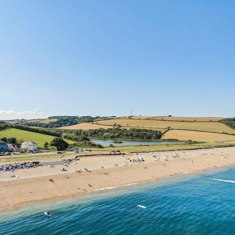 Stay right on the Devon coast, with miles of beach to explore from your doorstep