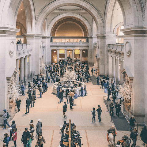 Visit the amazing Metropolitan Museum of Art,  a twenty-minute walk away