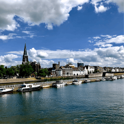 Cross over the border to the Netherlands and visit Maastricht in half an hour's drive