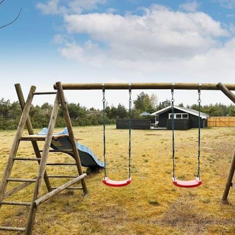 Let the kids run wild in the playground while you read a Scandi crime novel