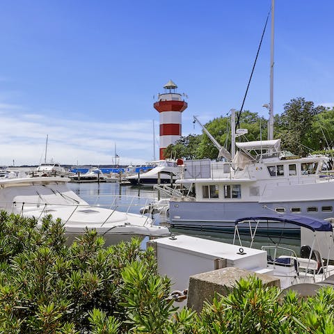 Stroll to the marina for a boat trip