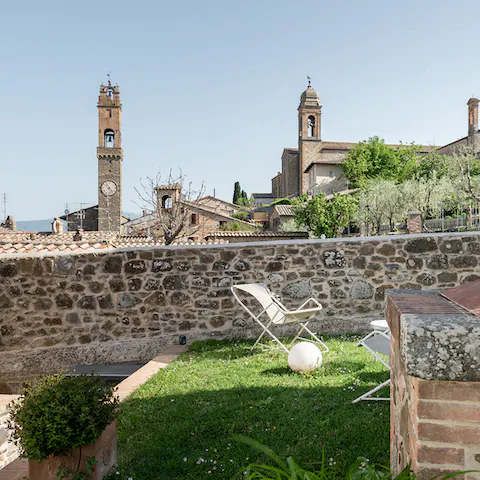 Explore the beautiful town of Montalcino, just steps from the central square