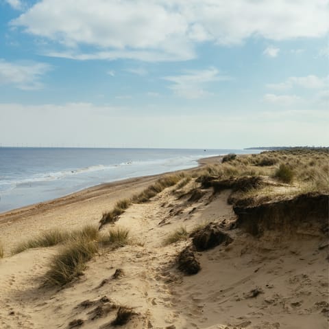 Explore the gorgeous Norfolk coastline at East Runton Beach