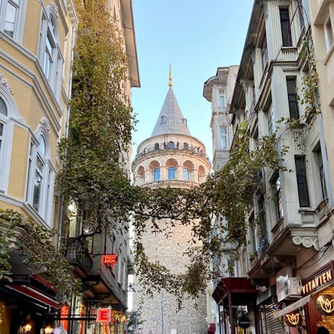 Take a trip up Galata Tower for sprawling views across the Bosphorus