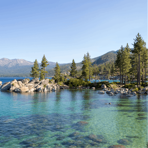 Drive to Tahoe City in under fifteen minutes