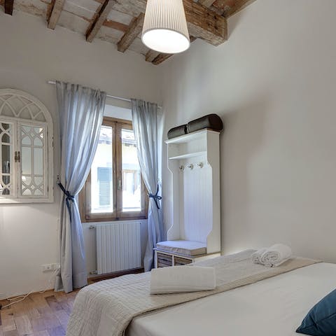 Wake up from a restful sleep and peel back the curtains to let in the Tuscan sunlight