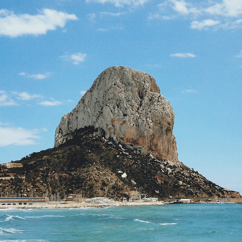 Drive down to the natural landmark of Peñon de Ifach and climb to the top