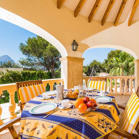 Sit out on the balcony with some tapas and enjoy the views